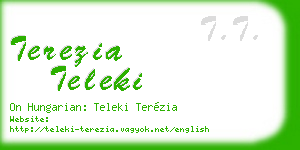 terezia teleki business card